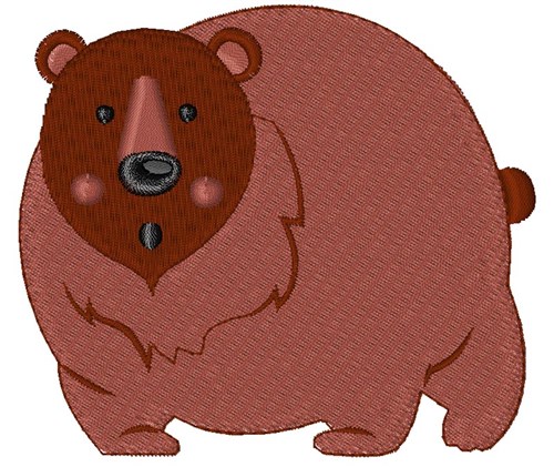 Brown Bear Machine Embroidery Design