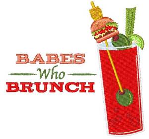 Picture of Babes Who Brunch Machine Embroidery Design