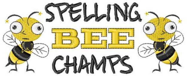 Picture of Spelling Bee Champs Machine Embroidery Design