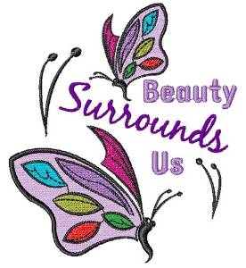 Picture of Beauty Surrounds Us Machine Embroidery Design