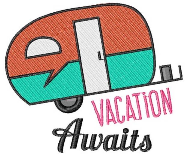 Picture of Vacation Awaits Machine Embroidery Design