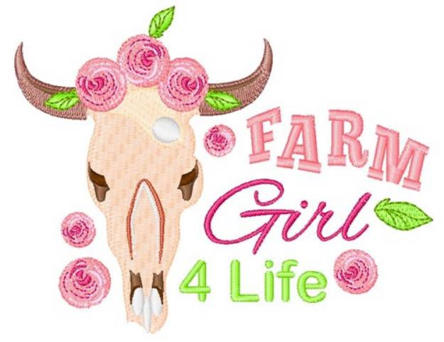 Picture of Farm Girl Machine Embroidery Design