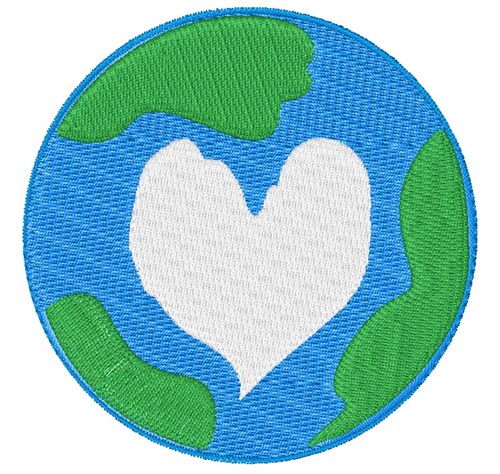 Earth Love Machine Embroidery Design