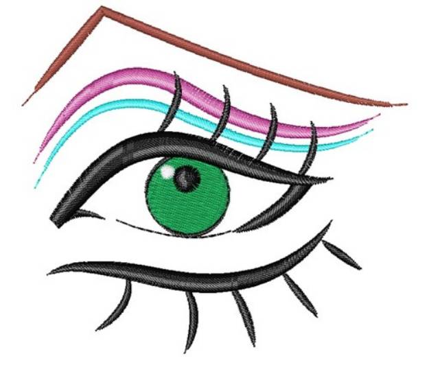 Picture of Female Eye Machine Embroidery Design