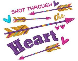 Picture of Through The Heart Machine Embroidery Design