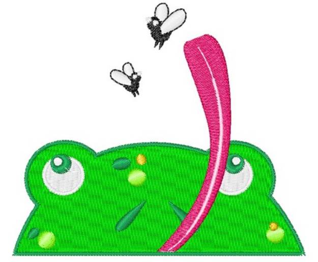 Picture of Frog Pocket Topper Machine Embroidery Design