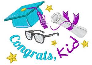 Picture of Congrats Kid Machine Embroidery Design