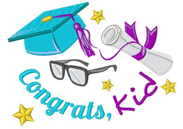 Picture of Congrats Kid Machine Embroidery Design