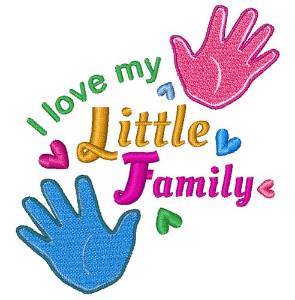 Picture of Little Family Machine Embroidery Design