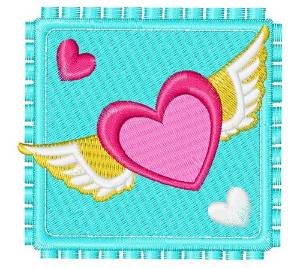 Picture of Love Stamp Machine Embroidery Design
