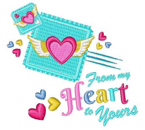 From My Heart Machine Embroidery Design