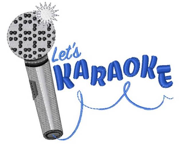 Picture of Lets Karaoke Machine Embroidery Design
