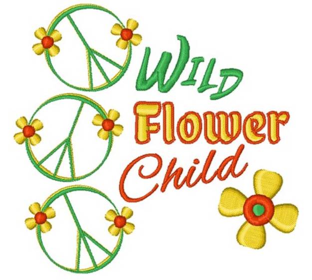 Picture of Flower Child Machine Embroidery Design