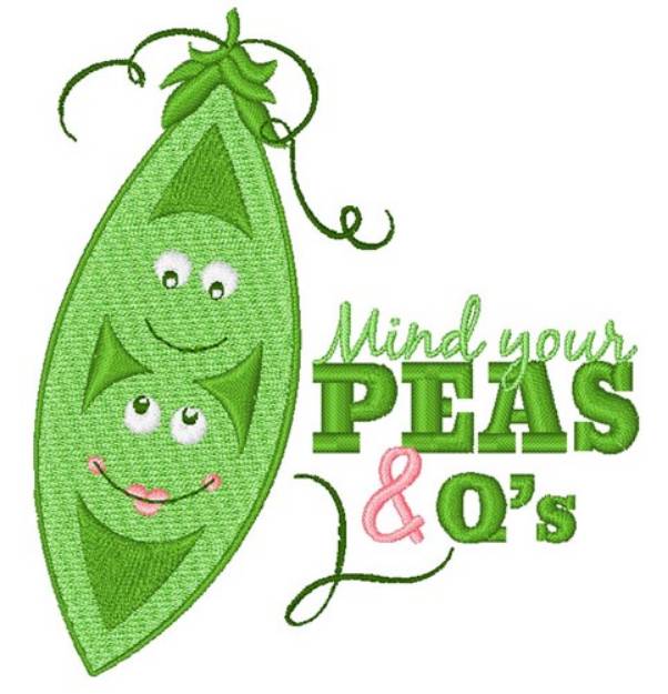 Picture of Peas & Q s Machine Embroidery Design