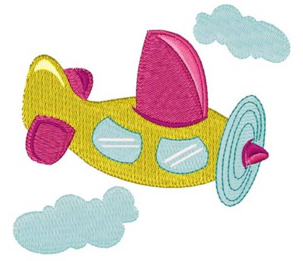 Picture of Toy Airplane Machine Embroidery Design