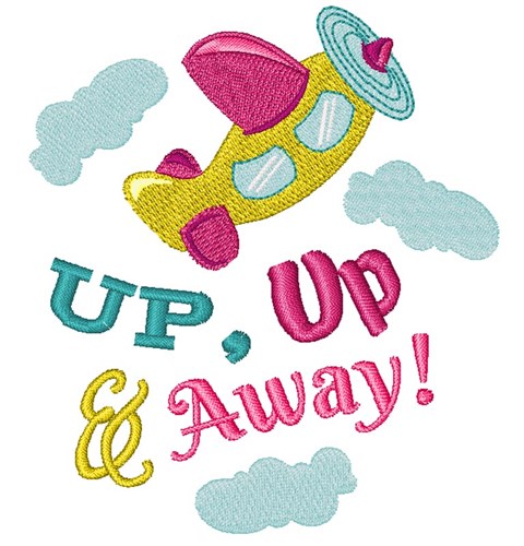Up Up & Away Machine Embroidery Design