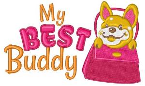 Picture of Best Buddy Machine Embroidery Design