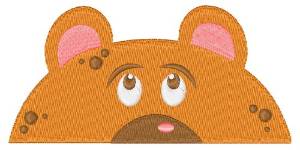 Picture of Bear Pocket Topper Machine Embroidery Design