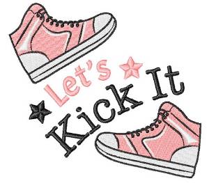 Picture of Lets Kick It Machine Embroidery Design