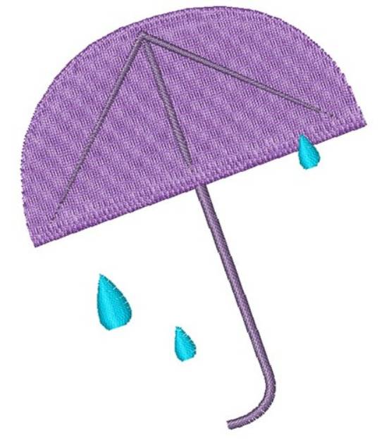Picture of Rain Umbrella Machine Embroidery Design