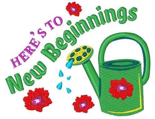 New Beginnings Machine Embroidery Design