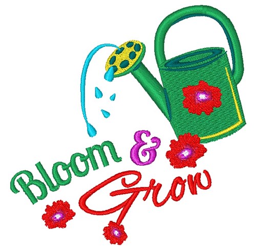 Bloom & Grow Machine Embroidery Design