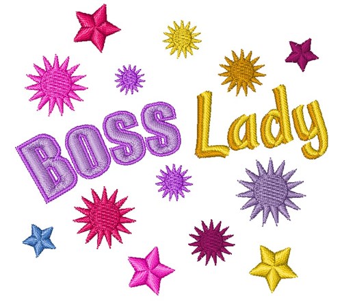 Boss Lady Machine Embroidery Design