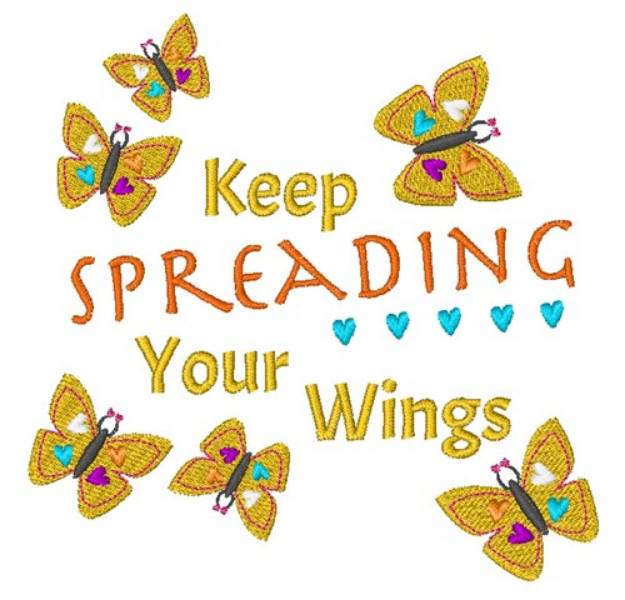 Picture of Spreading Your Wings Machine Embroidery Design