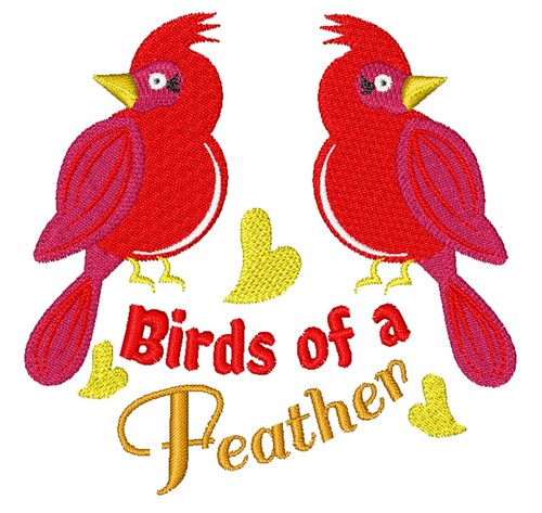Birds Of Feather Machine Embroidery Design