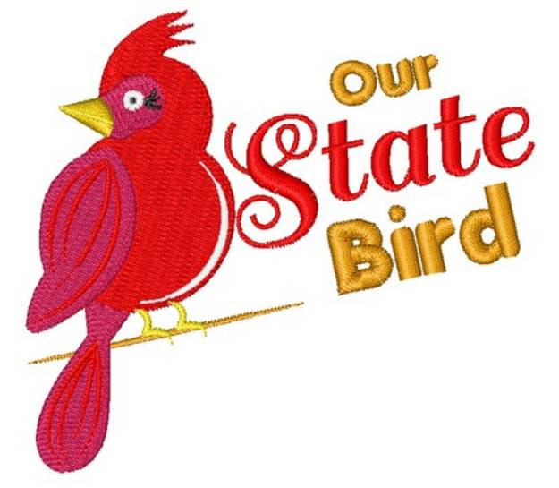 Picture of State Bird Machine Embroidery Design