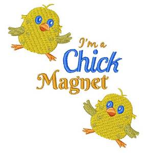 Picture of Chick Magnet Machine Embroidery Design