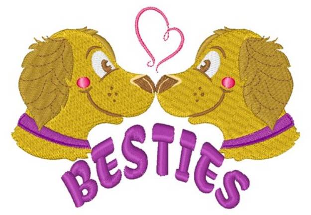 Picture of Dog Besties Machine Embroidery Design