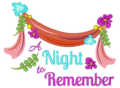 Night To Remember Machine Embroidery Design
