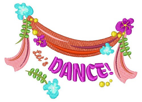 Let s Dance Machine Embroidery Design