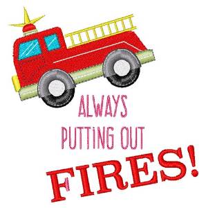 Picture of Putting Out Fires Machine Embroidery Design