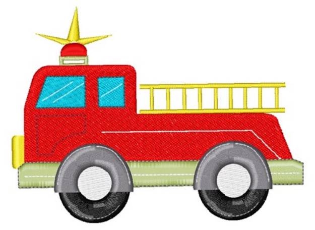 Picture of Fire Truck Machine Embroidery Design