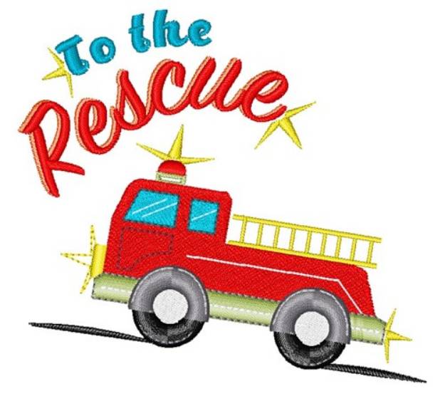 Picture of To The Rescue Machine Embroidery Design