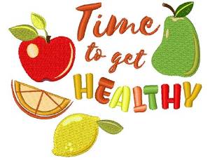 Picture of Get Healthy Machine Embroidery Design