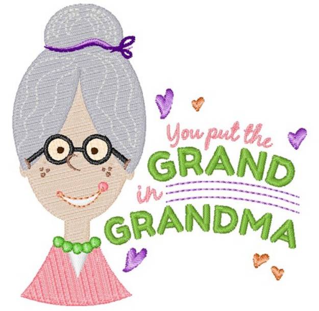 Picture of Grand In Grandma Machine Embroidery Design