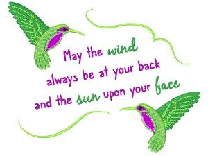 Picture of Wind At Your Back Machine Embroidery Design