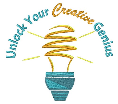 Creative Genius Machine Embroidery Design