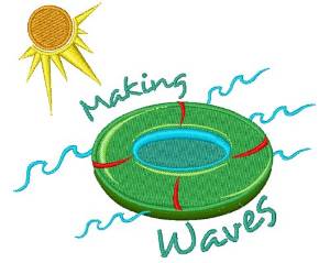 Picture of Making Waves Machine Embroidery Design