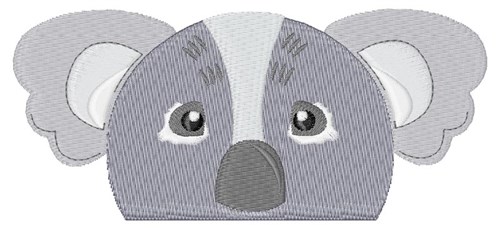 Koala Pocket Topper Machine Embroidery Design