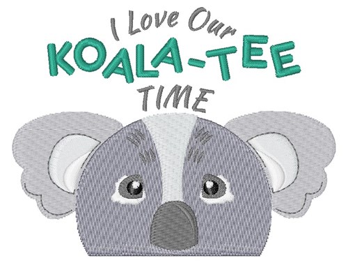 Our Koala-tee Time Machine Embroidery Design