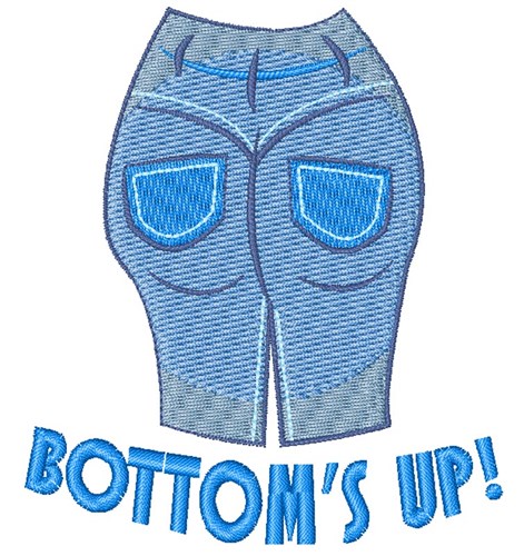 Bottom s Up Machine Embroidery Design