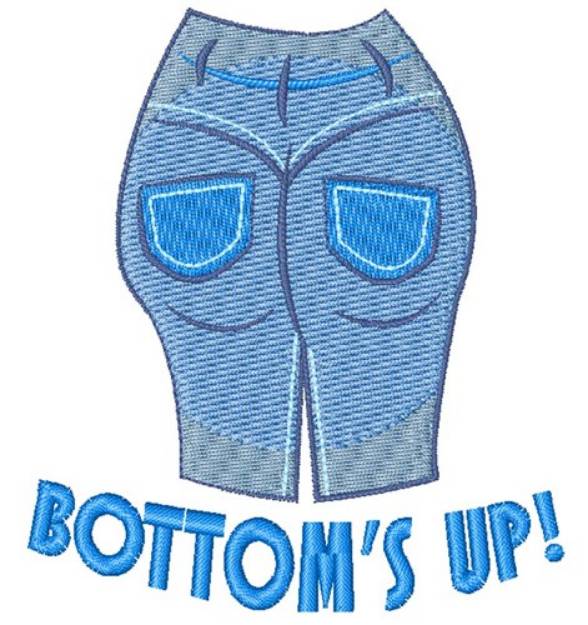 Picture of Bottom s Up Machine Embroidery Design