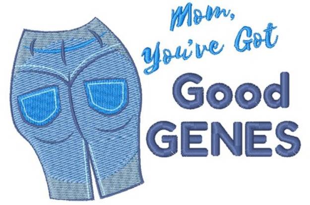 Picture of Good Genes Machine Embroidery Design