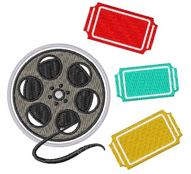 Picture of Movie Reel Machine Embroidery Design