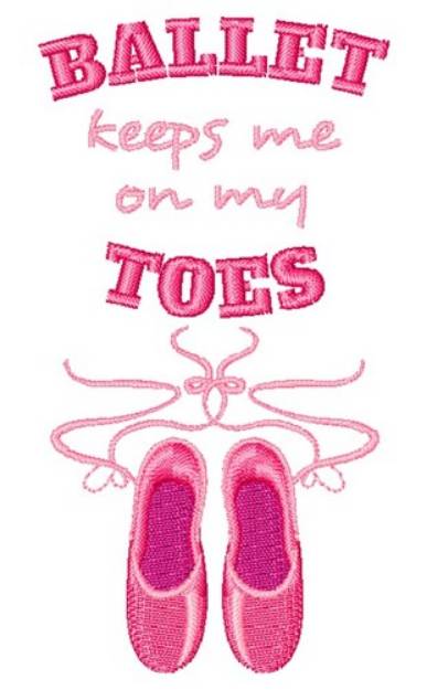 Picture of On My Toes Machine Embroidery Design