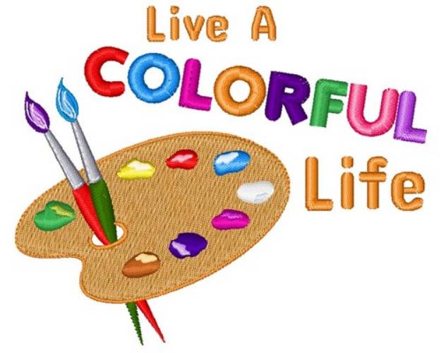 Picture of Colorful Life Machine Embroidery Design